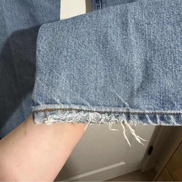 Levi’s 505 Regular Straight Fit 34x29 Medium Wash Jeans - Picture 4 of 4